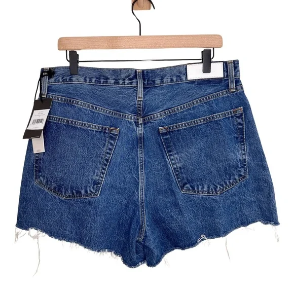 NWT RE/DONE 90's Low Slung Cut Off Shorts in Bleu Mere - Picture 7 of 13